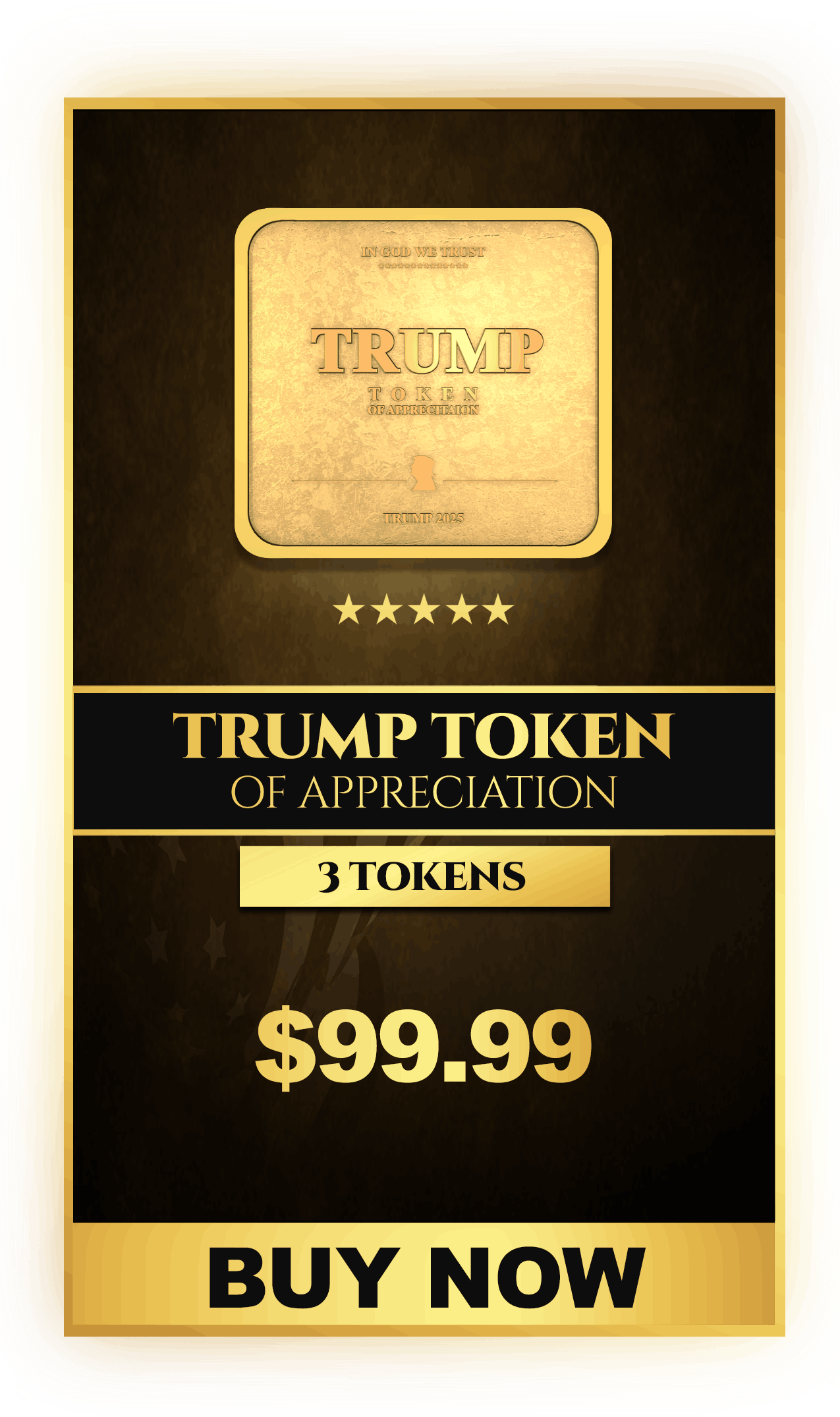 Trump Token of Appreciation Price